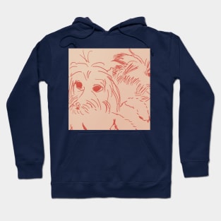 Maltipoo Drawing Sketch Hoodie